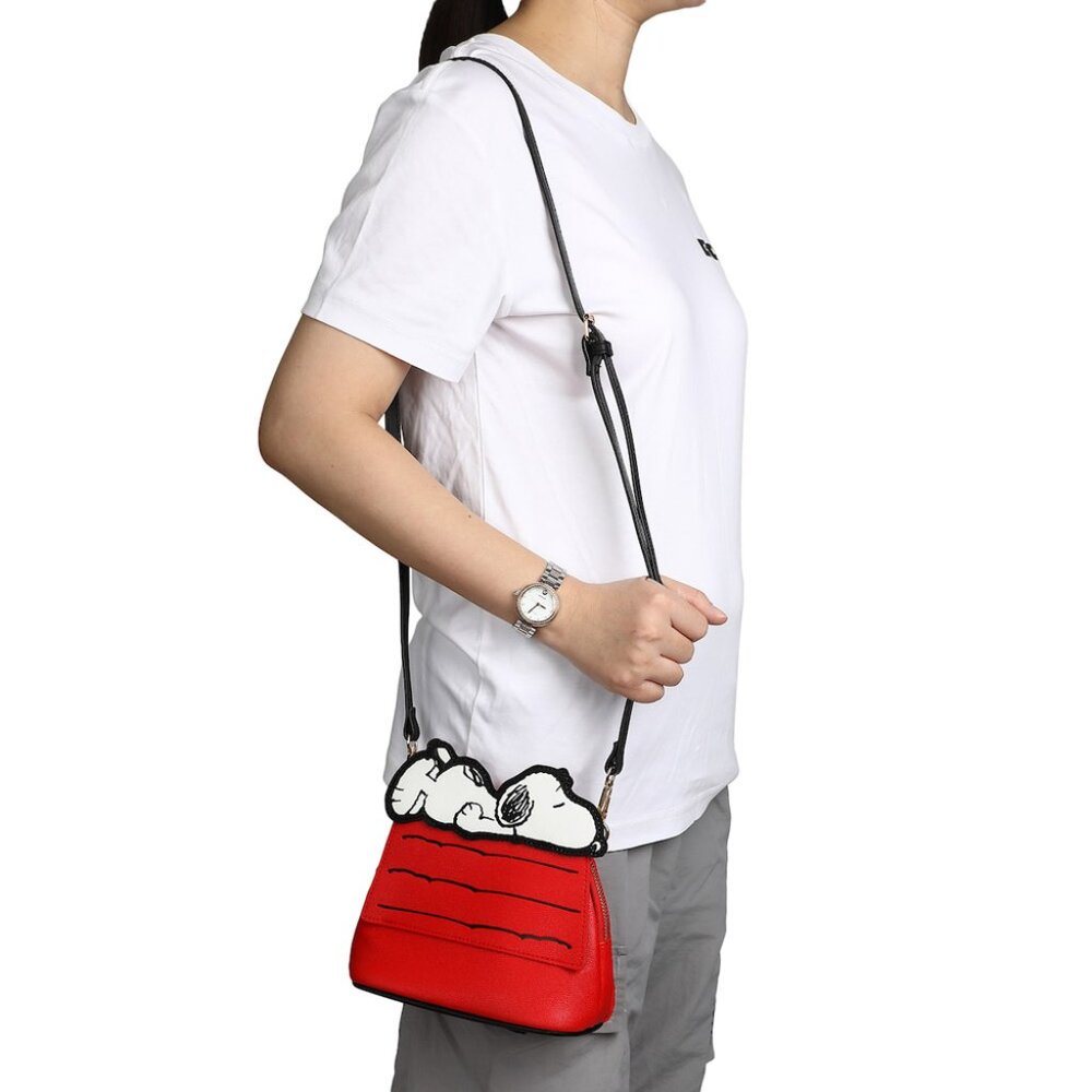 Peanuts Snoopy and Dog House Crossbody Bag with Card Wallet - Picture 2 of 14